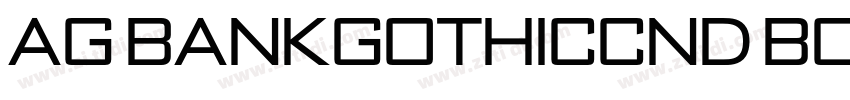 AG BankGothicCnd Bol字体转换
